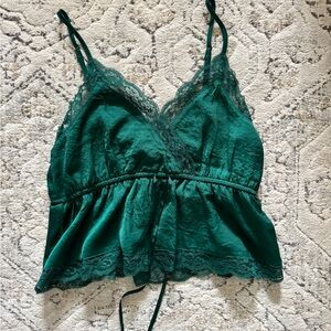 American Eagle Outfitters Forest Green Top